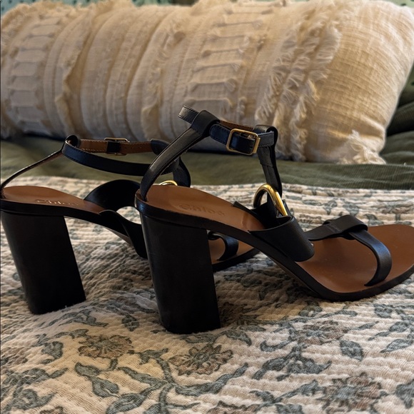 Chloé black heeled sandals - Picture 2 of 3